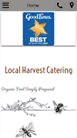 Mobile Screenshot of localharvestcatering.com